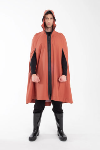 One Node X Sagastad Regencape Reflex Ingwer Herren