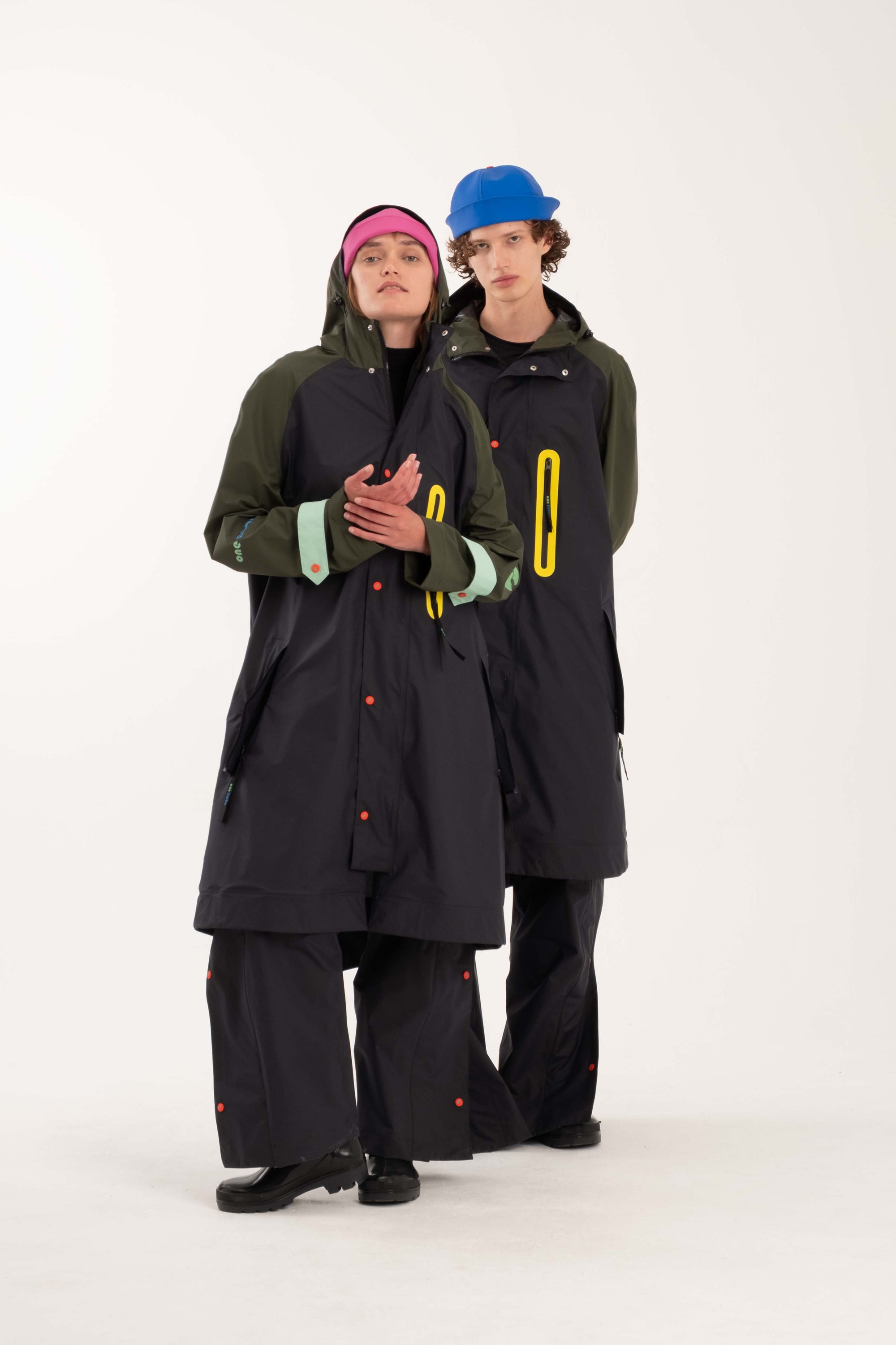 Parka Marine/Oliven Herre