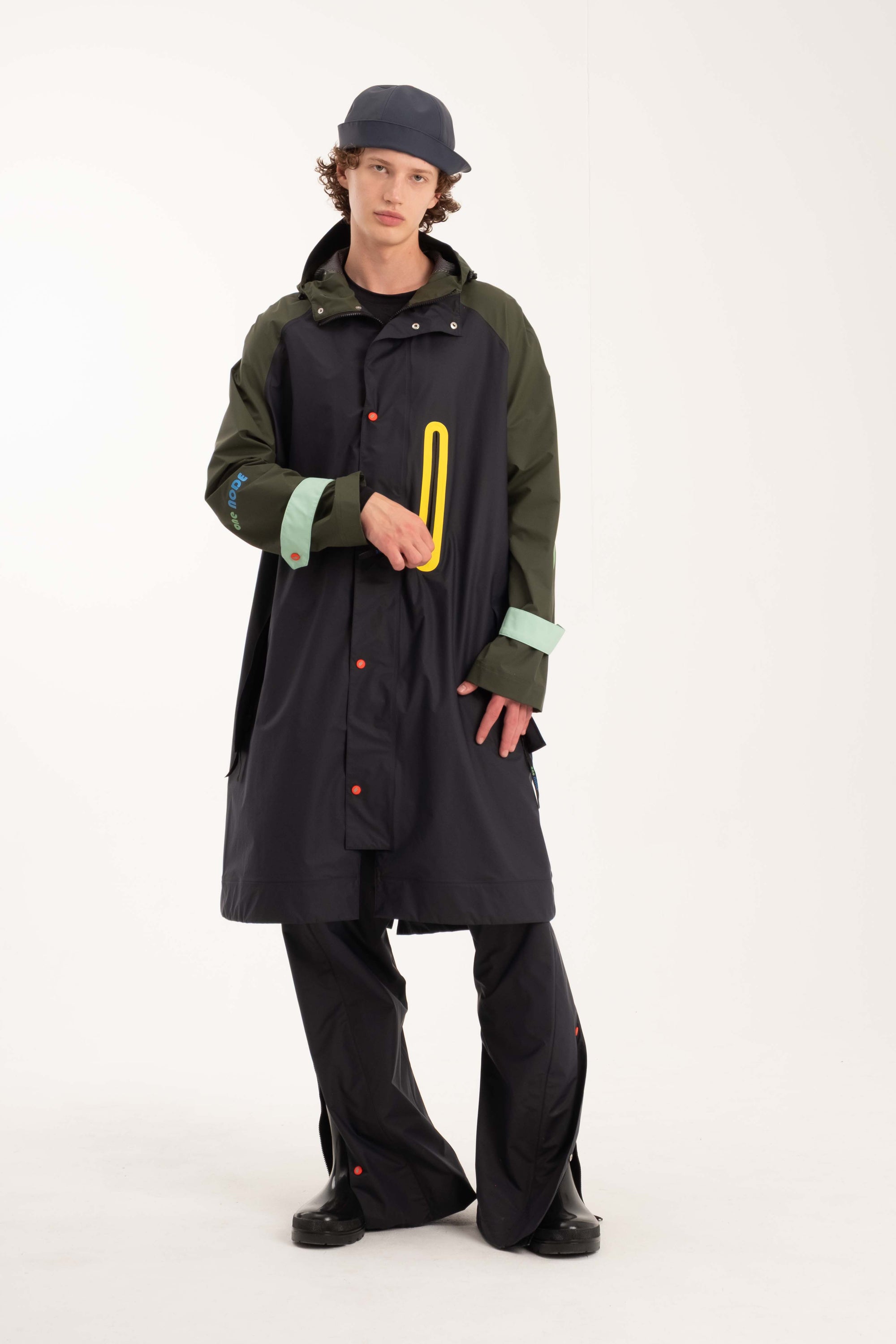 Parka Marine/Oliven Herre
