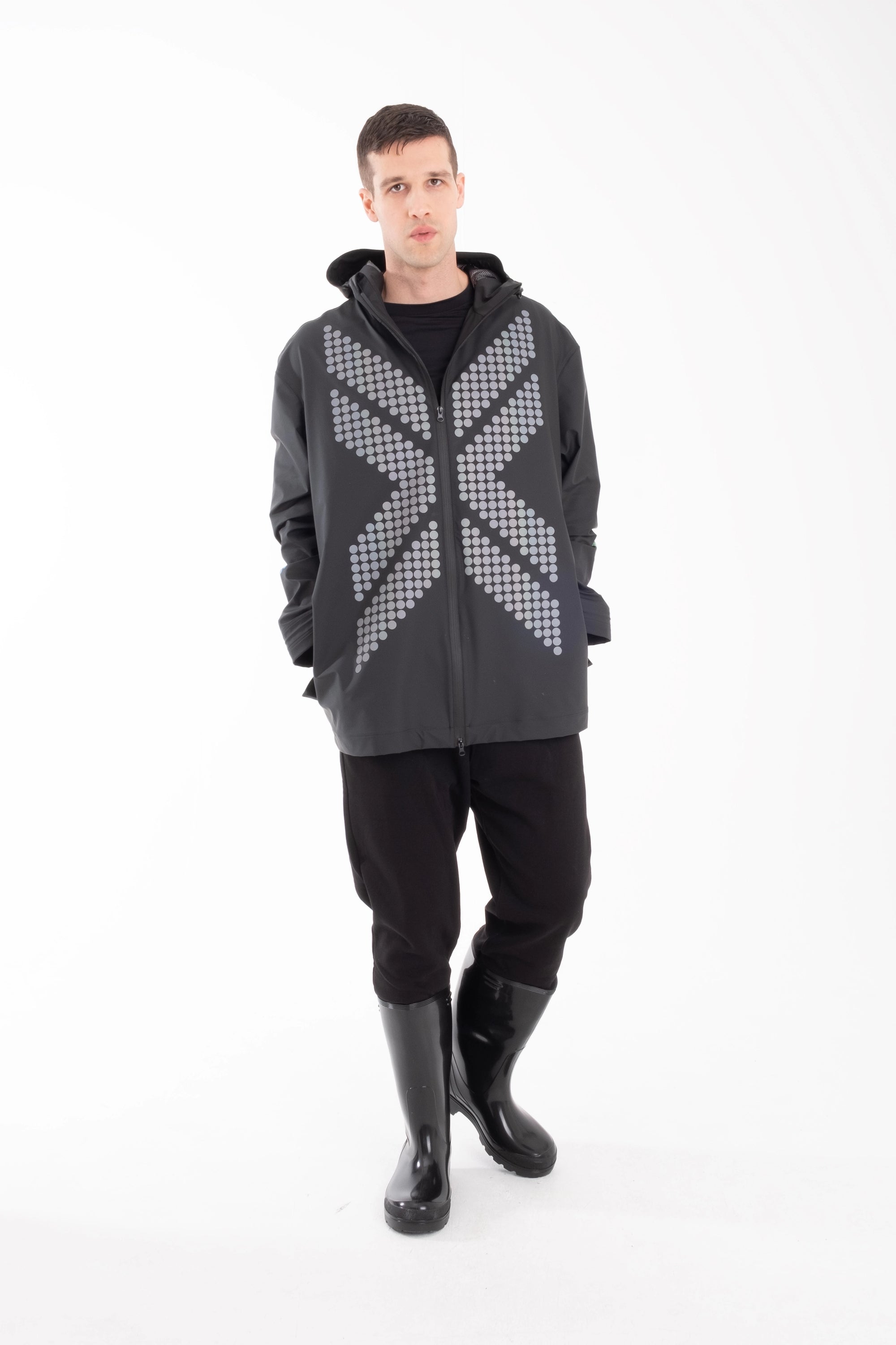 One NODE Scandinavian Storm Jacket X Black for men – a waterproof and windproof jacket designed for durability, breathability, and all-weather protection