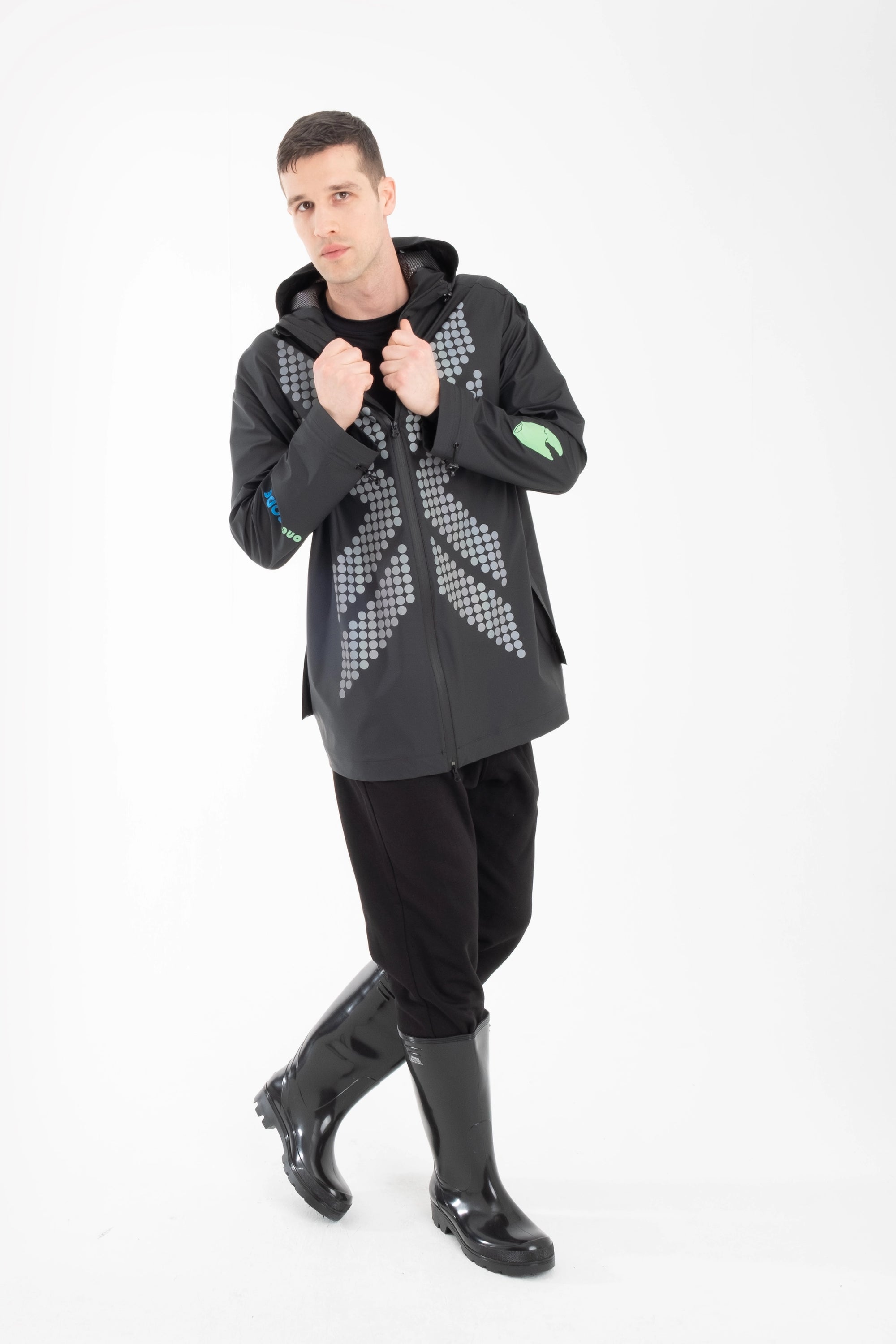 One NODE Scandinavian Storm Jacket X Black for men – a waterproof and windproof jacket designed for durability, breathability, and all-weather protection
