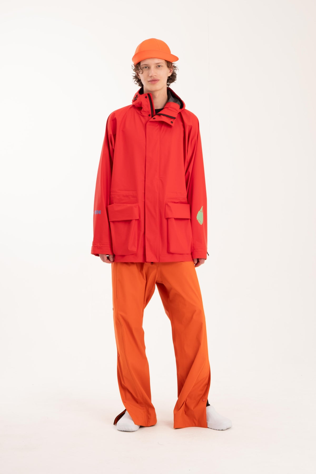 Men’s Waterproof Camera Jacket Red – Windproof & Versatile – one NODE