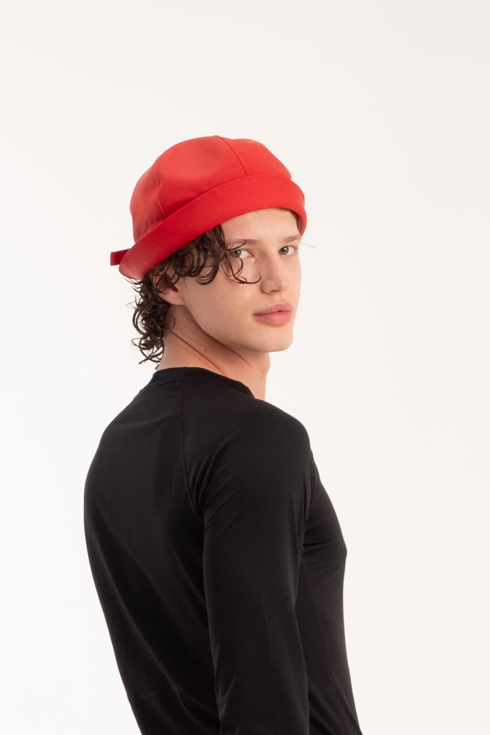 Rain Cap Red Men's