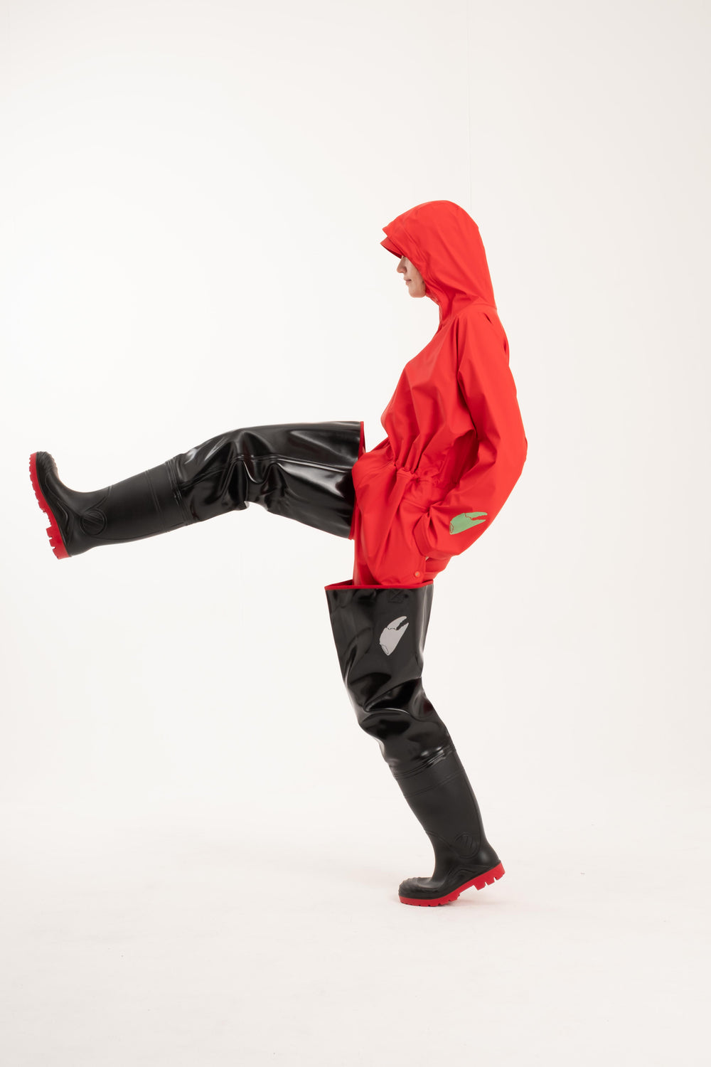 Rain Thigh-High Boots Black