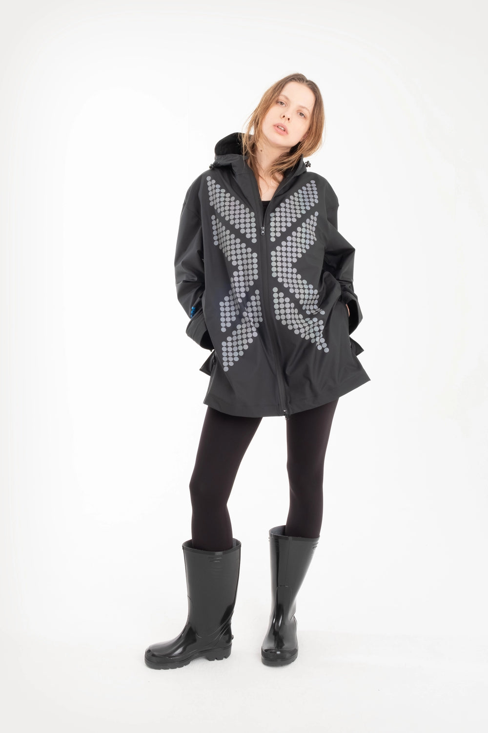 Sturmjacke Reflex Schwarz Damen