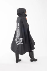 One Node X Sagastad Poncho Reflex Sort Dame